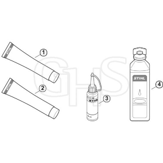 Genuine Stihl FS50-L / O - Miscellaneous lubricants and greases