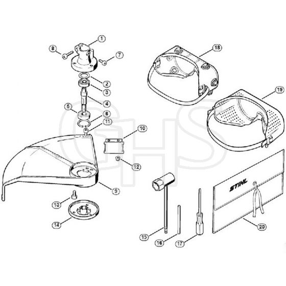 Genuine Stihl FS52 / J - Bearing housing