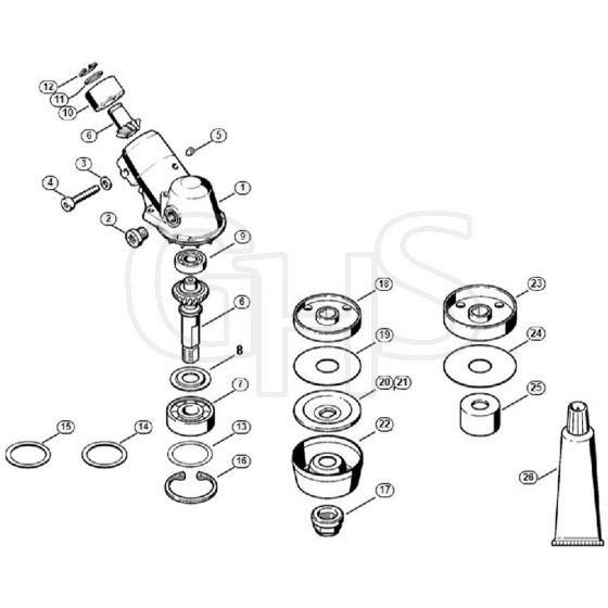 Genuine Stihl FS550 L / M - Gear head