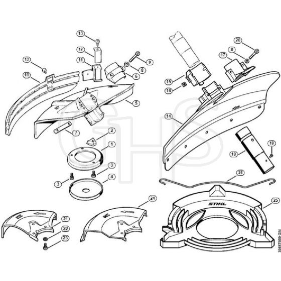 Genuine Stihl FS550 / O - Deflector