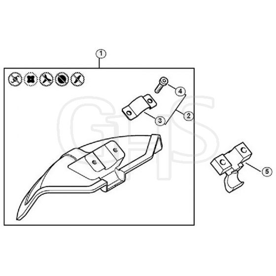 Genuine Stihl FS55 RC-E / AG - Deflector J