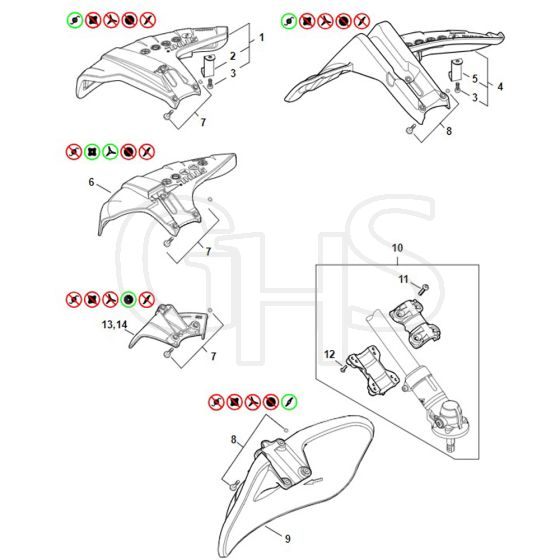 Stihl FS561.0 C-EM - Deflector - Parts Diagram