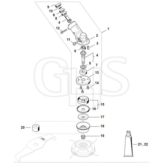 Stihl FS561.0 C-EM - Gear Head - Parts Diagram