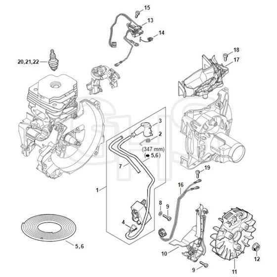 Stihl FS561.0 C-EM - Ignition System - Parts Diagram