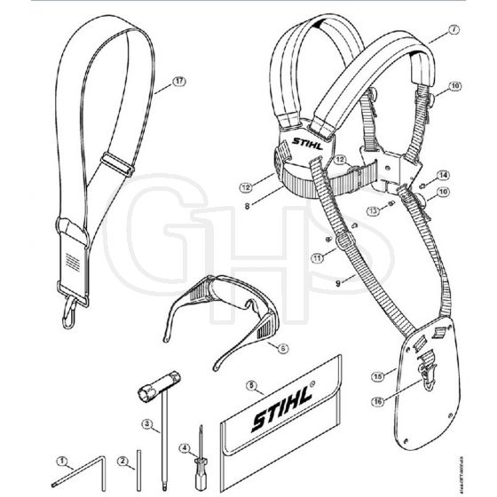 Genuine Stihl FS56 C-E / P - Tools, Extras