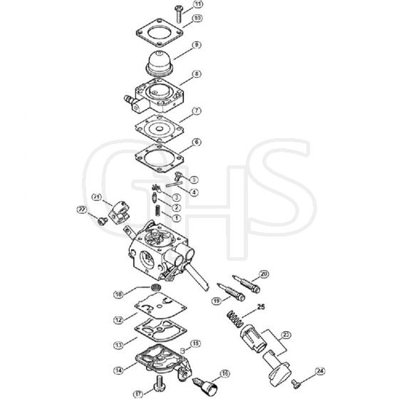 Genuine Stihl FS56 RC-E / J - Carburetor C1M-S267