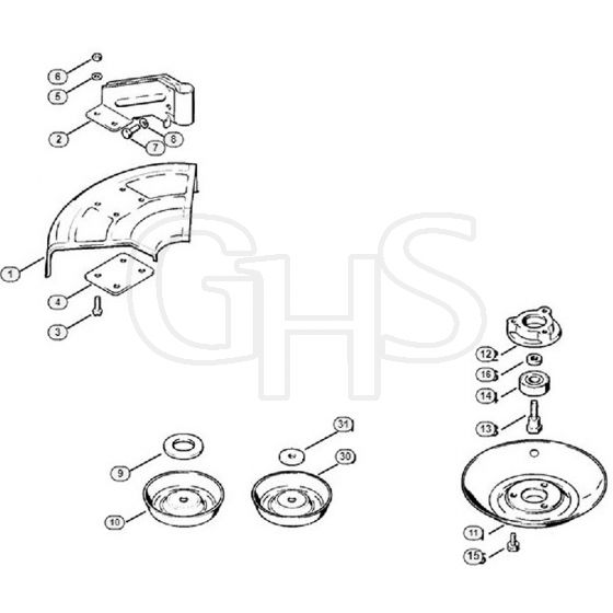 Genuine Stihl FS61 RE / G - Deflector