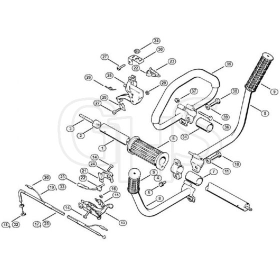 Genuine Stihl FS65 AVRE / F - Drive tube assembly