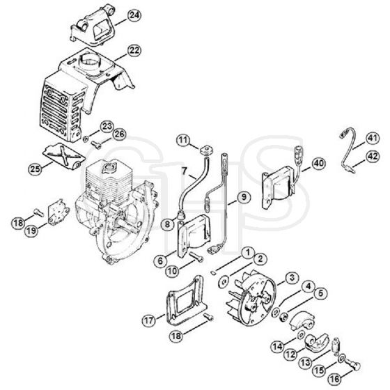 Genuine Stihl FS66 / C - Ignition system, Clutch | GHS