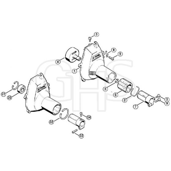 Genuine Stihl FS66 / F - Fan housing