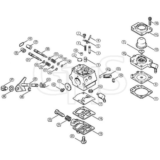 Genuine Stihl FS72 / G - Carburetor WT-329