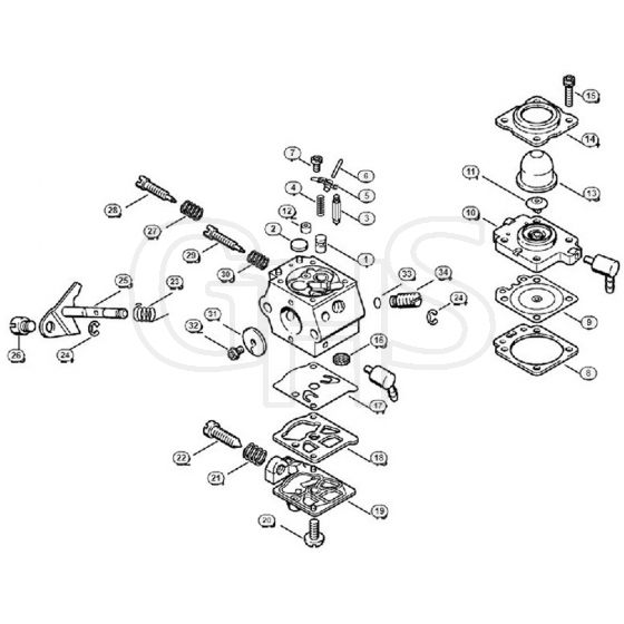 Genuine Stihl FS76 / F - Carburetor WT-227