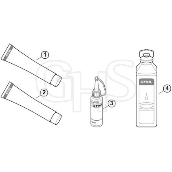 Genuine Stihl FS80 / AK - Miscellaneous lubricants and greases