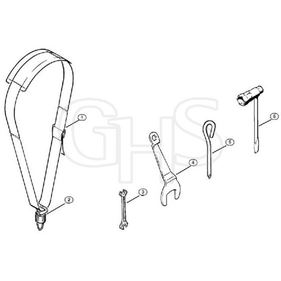 Genuine Stihl FS80 AVE / K - Tools, Extras