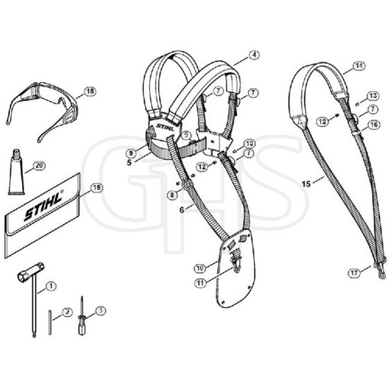 Genuine Stihl FS80 R / AH - Tools, Extras