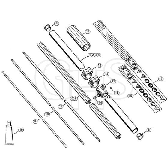 Genuine Stihl FS80 / Z - Drive tube assembly FS 80, 80 R, 85, 85 R, 85 RX