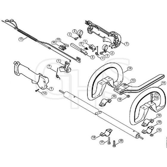 Genuine Stihl FS85 R / S - Handle