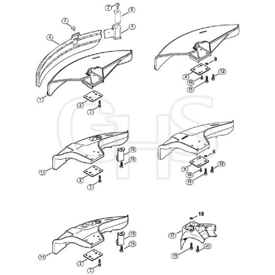 Genuine Stihl FS85 T / AF - Deflector (41.2017)