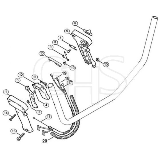 Genuine Stihl FS85 / Y - Bike handle