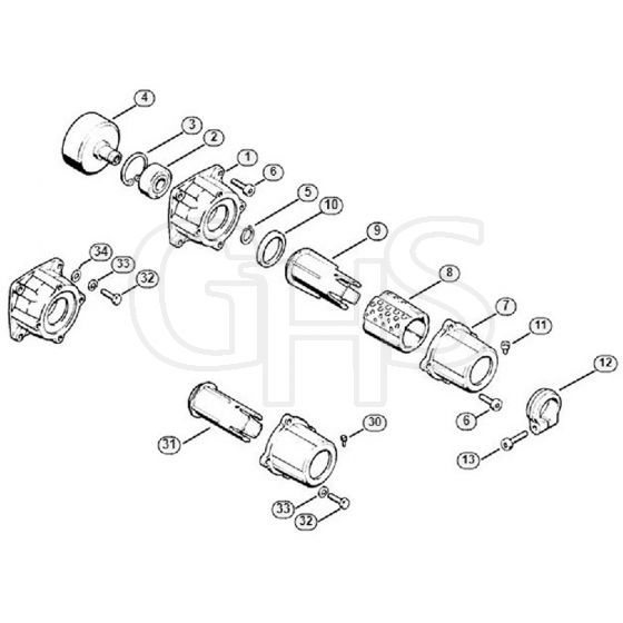 Genuine Stihl FS86 / F - Clutch housing