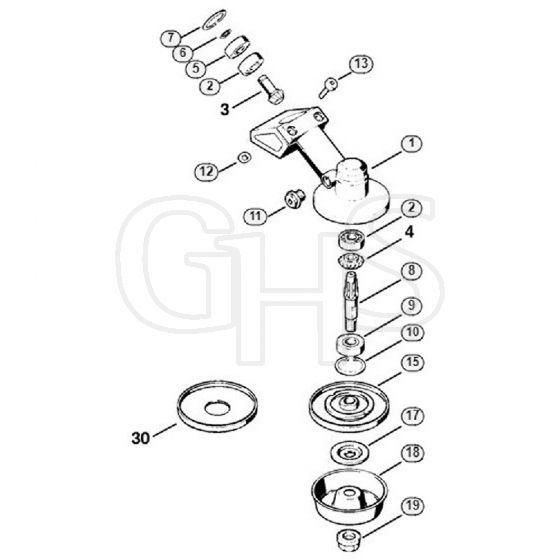 Genuine Stihl FS86 / J - Gear head FS 81