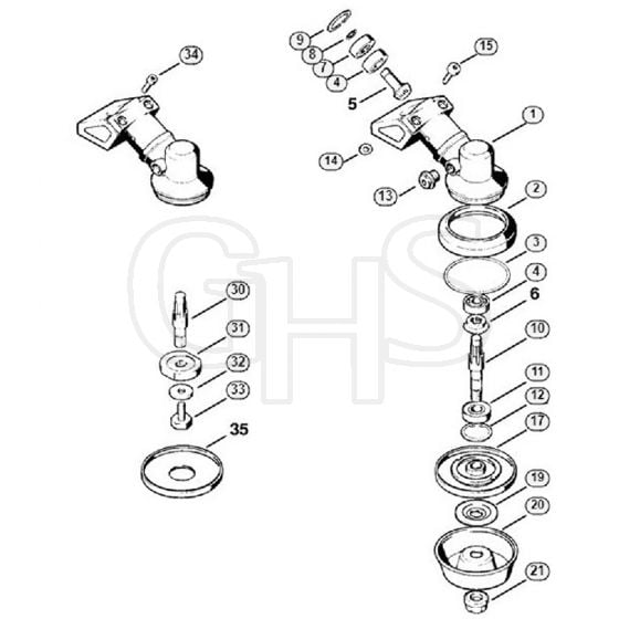 Genuine Stihl FS86 / K - Gear head FS 86