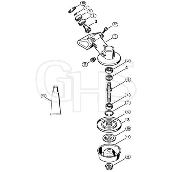 Genuine Stihl FS87 / M - Gear head