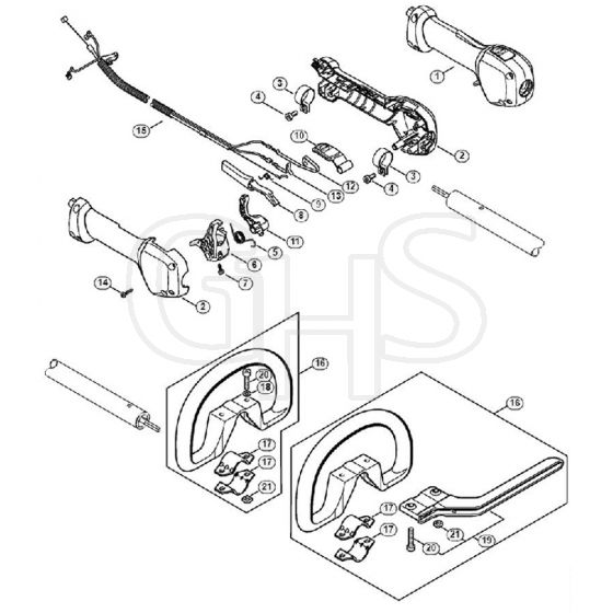 Genuine Stihl FS91 R / H - Handle