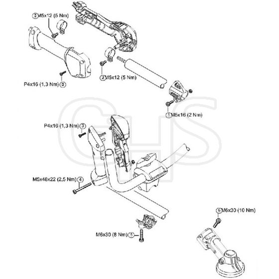 Genuine Stihl FS91 R / S - Tightening torques