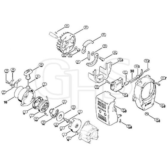 Genuine Stihl FS96 / B - Rewind starter