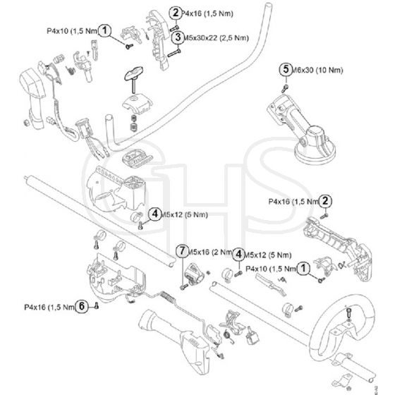 Genuine Stihl FSA130 R / K - Tightening torques