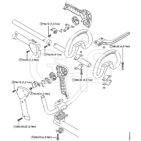 Genuine Stihl FSA90 / J - Tightening torques