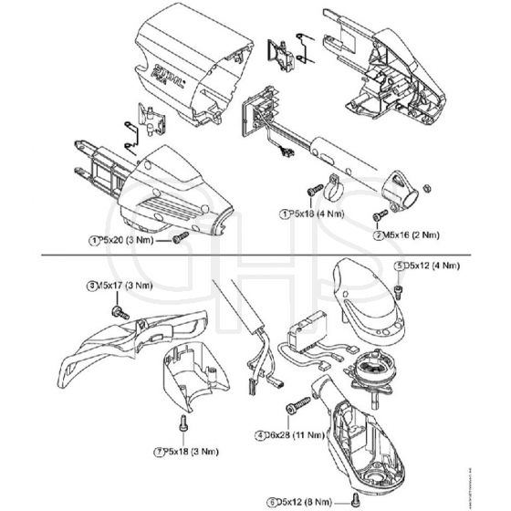 Genuine Stihl FSA90 R / H - Tightening torques