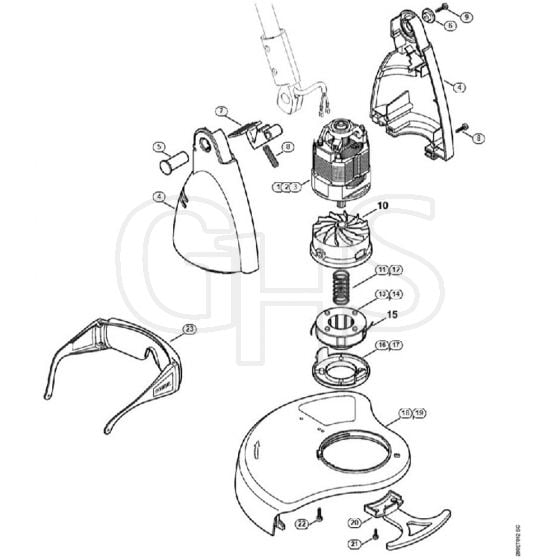 Genuine Stihl FSE31 / C - Electric Motor, Cutting Head