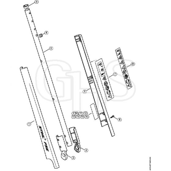 Genuine Stihl FSE41 / B - Drive Tube Assembly