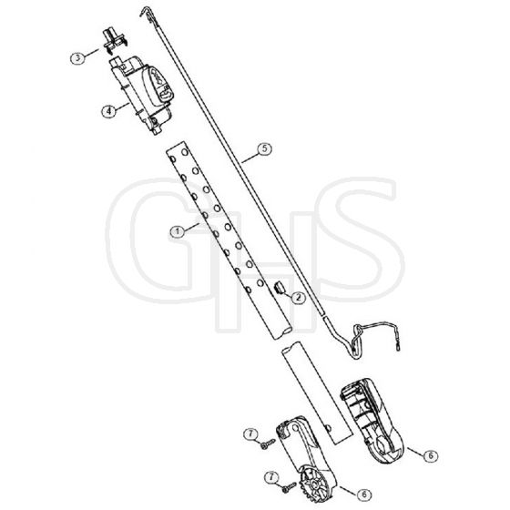 Genuine Stihl FSE52 / B - Drive Tube Assembly