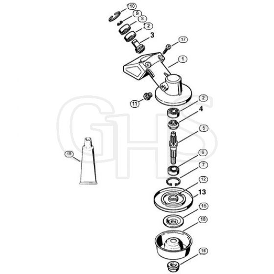 Genuine Stihl FT100 / L - Gear head