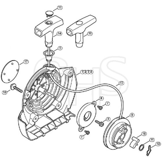 Genuine Stihl FT250 / B - Rewind starter