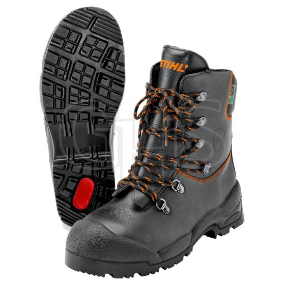 Stihl Function Leather Chainsaw Boots, Size 11 - 0088 532 0446