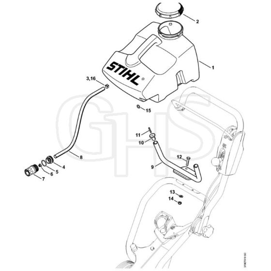 Stihl FW20 - Water Tank - Parts Diagram