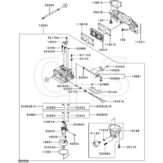 Countax Fx730V Es04 Fx730V Fs04 - 08 Carburetor