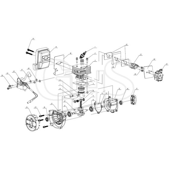 McCulloch GB 322 - - Engine Parts Diagram