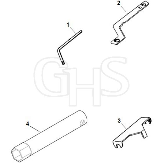 Viking GB 370 - Tools - Parts Diagram