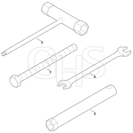 Viking GB 460 - Tools - Parts Diagram