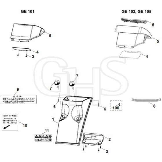 Viking GE 101 - Funnel - Parts Diagram