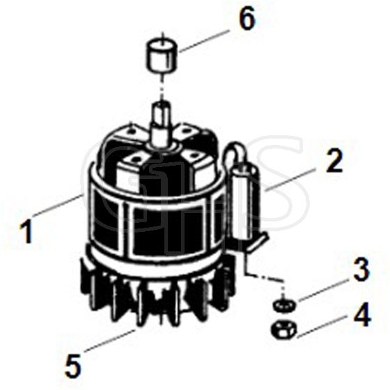 Viking GE 120 - Engine - Parts Diagram