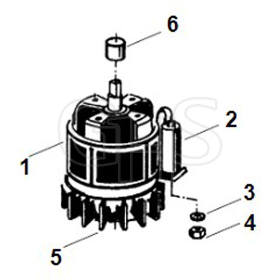 Viking GE 210 - Engine - Parts Diagram