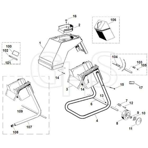 Viking GE 210 - Housing - Parts Diagram