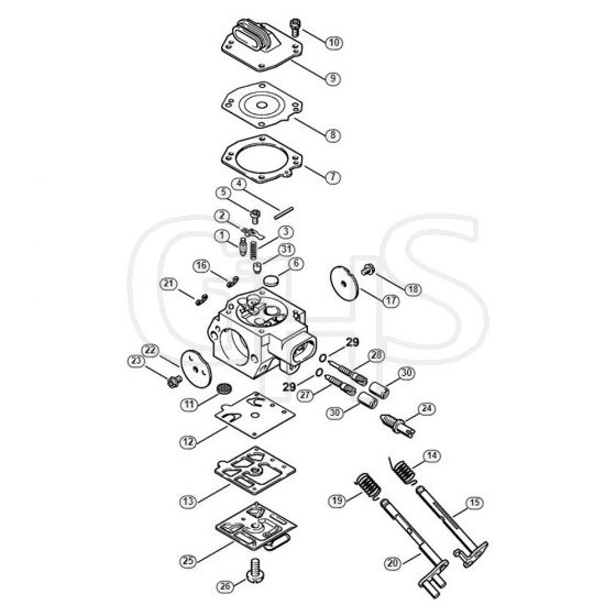 Genuine Stihl GS461 / K - Carburetor HD-50