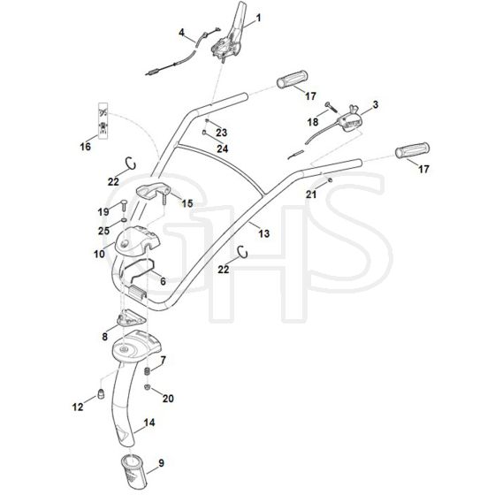 Viking HB445.2 - Handle - Parts Diagram